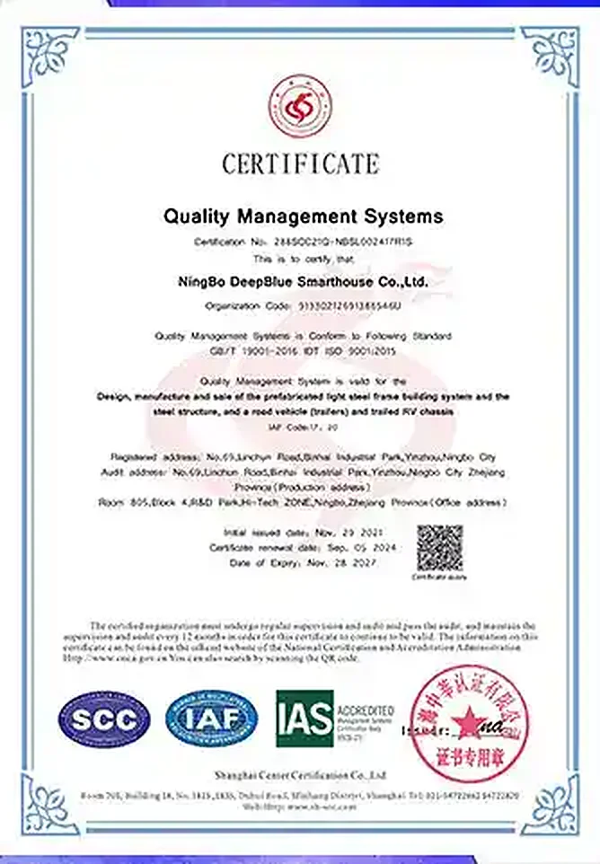 ISO 9001 quality management certificate clarity