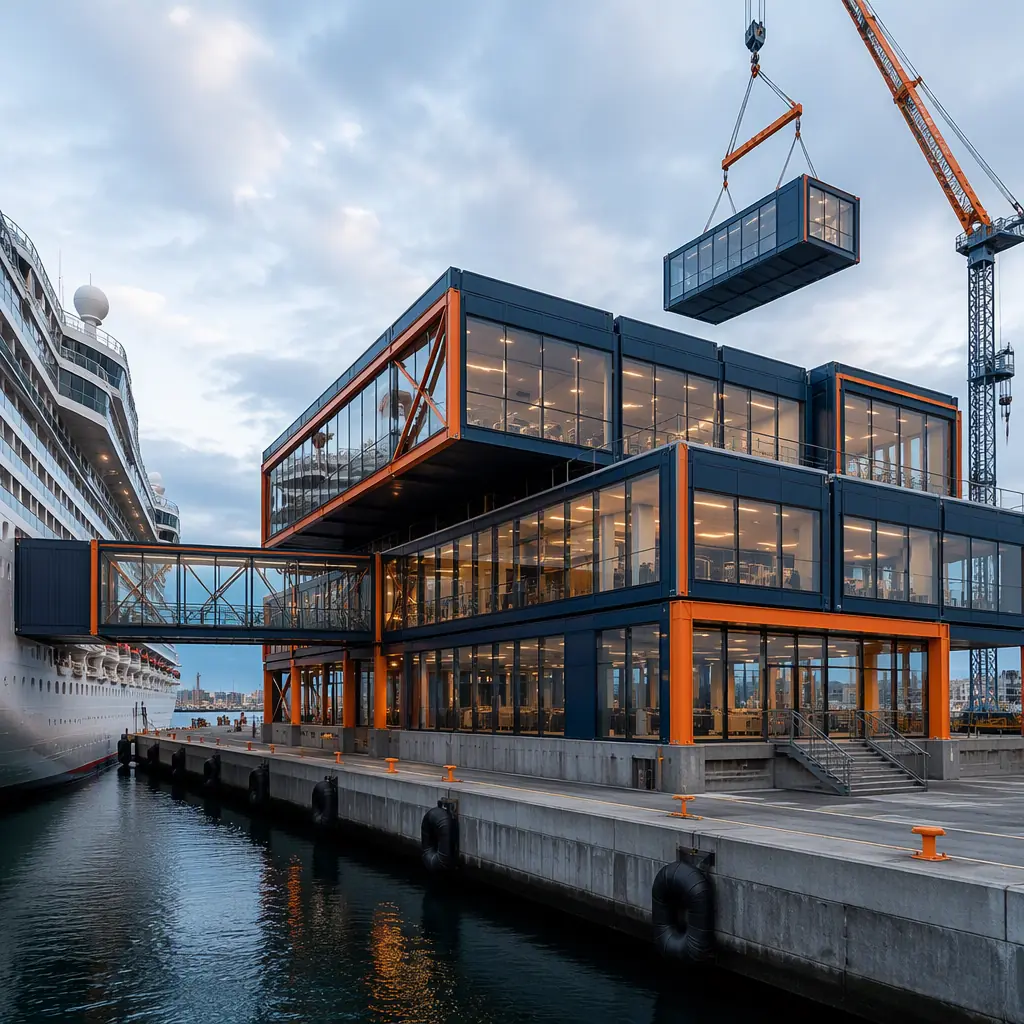 Modular Cruise Terminal Construction — Factory-Built…