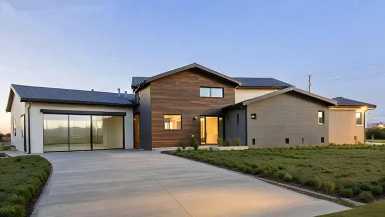 Dalhart House - Rear elevation with cladding detail