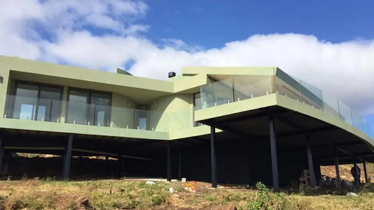 EOLO House - Rear elevation with cladding detail