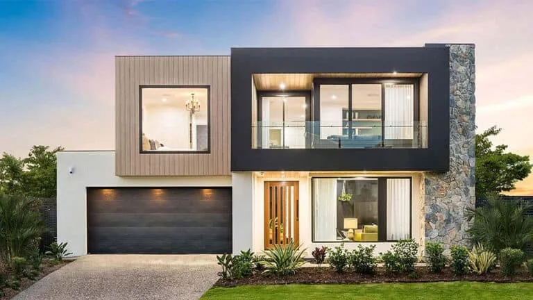 Zurich House - Street elevation with integrated garage