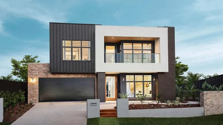 Zurich House - Rear elevation with cladding detail