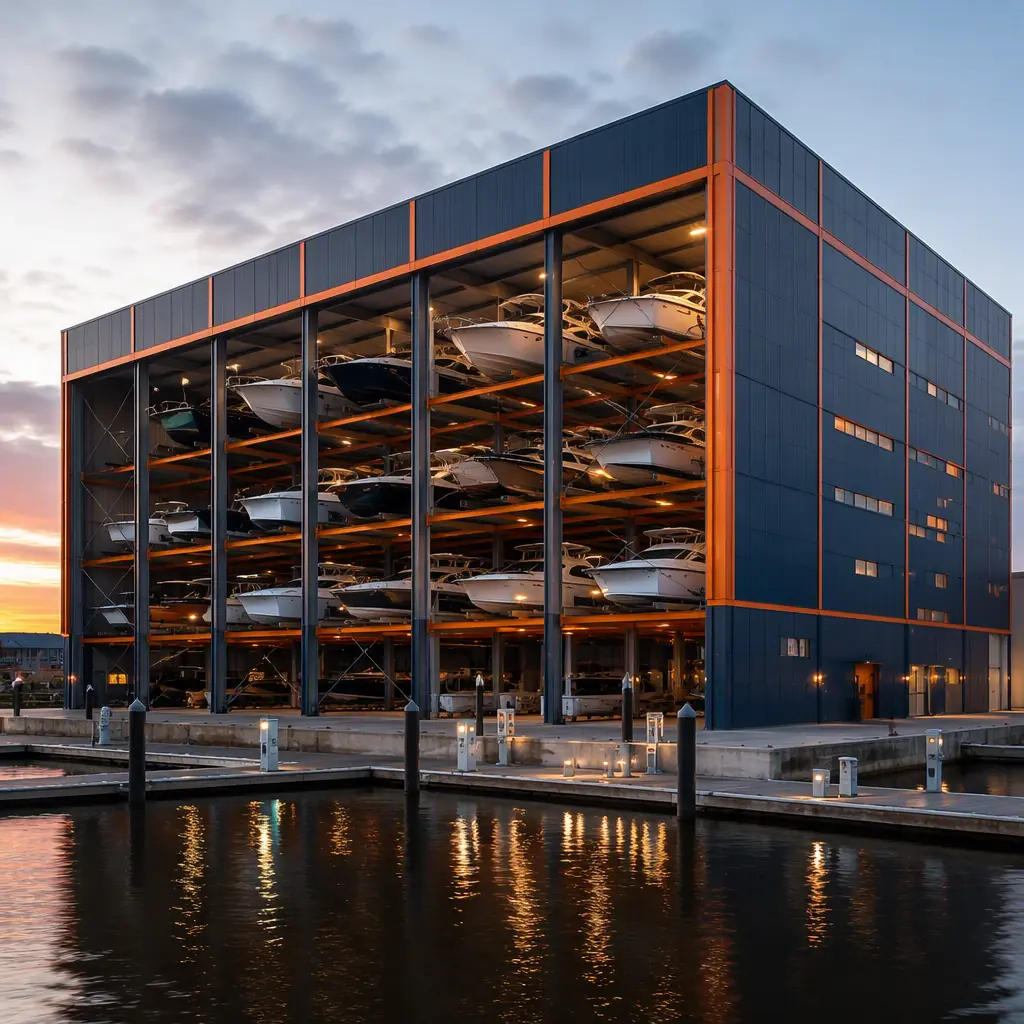 Modular Marina & Dry Stack Boat Storage — Factory-Built…