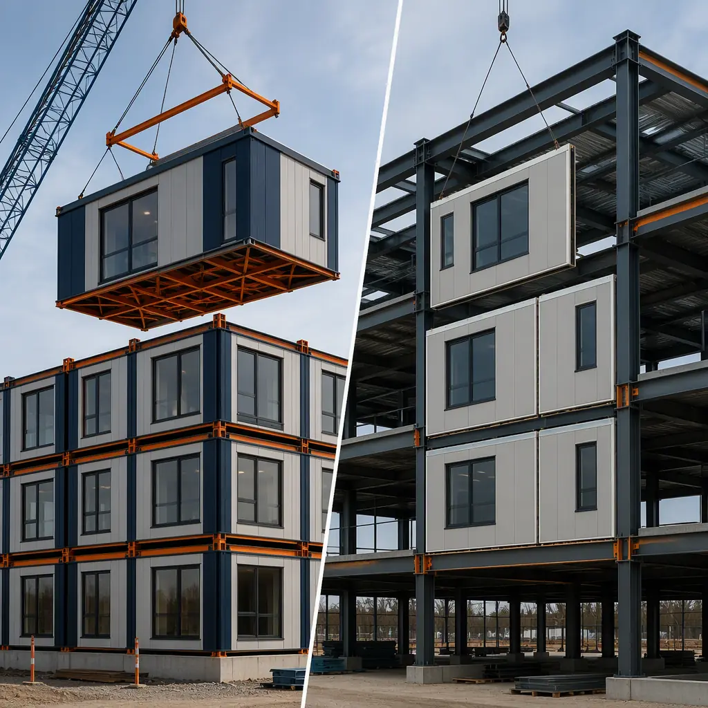 Modular On-Frame vs Off-Frame Construction