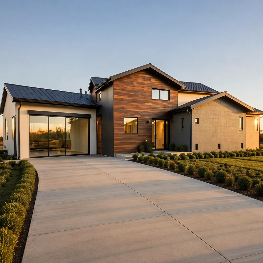 Single-family prefabricated home from the export program