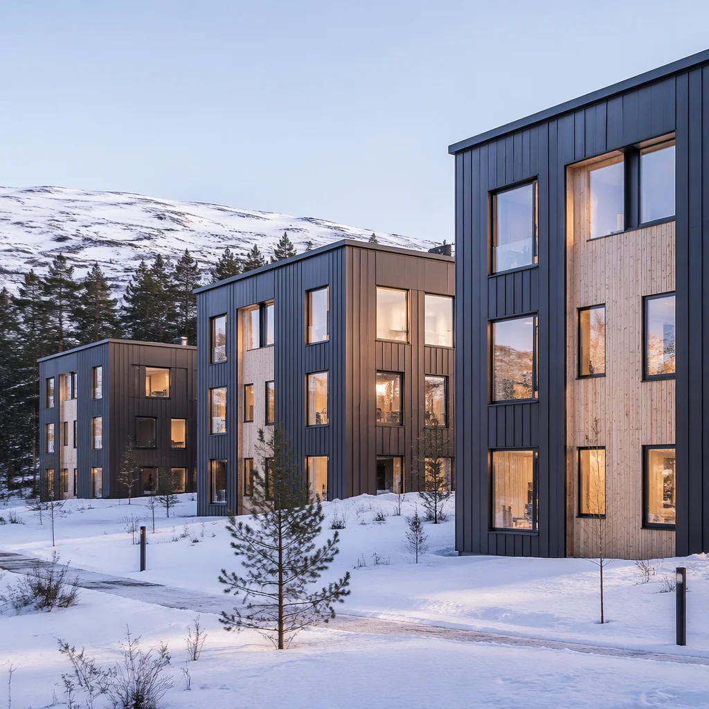 Oslo Student Village &mdash; 512-unit modular student housing in Norway